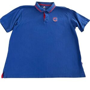Majestic vintage MLB Chicago Cubs Baseball Polo Shirt Men’s XXL